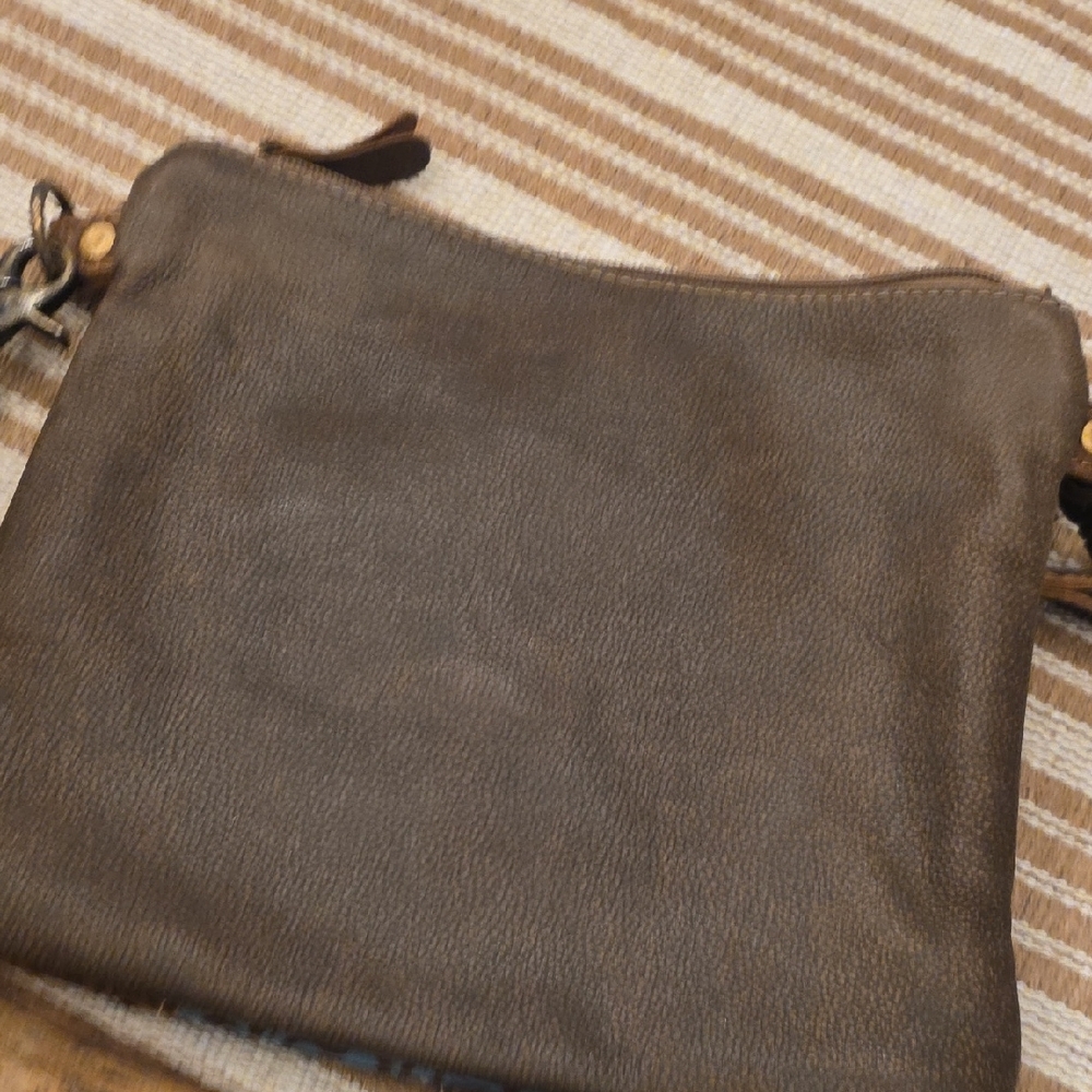 Brown and Blue Patterned Women's Bag - Picture 7 of 9